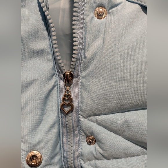 ❄️ NWOT Girl's Baby Blue Winter Coat; Size: 8-10 or 140 - Picture 6 of 10